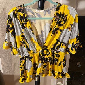 Floral Short Sleeve Top